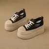 Nuevos Zapatos de Verano para Mujer Petite, Suela Gruesa, que Aumentan la Altura, Transpirables, Tenis Blancos, Imprescindibles para Pantalones de Pierna Ancha, Tenis Versátiles