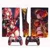 Pegatina de la versión en CD-ROM de PS5slim, pegatina de la versión digital delgada, animación de Neil Ghost Blade esmerilada sin pegamento