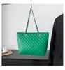Bolso grande de gran capacidad para mujer 2023 nuevo bolso de hombro bandolera de estilo coreano moderno que combina con todo bolso de cadena rómbico bolso tote