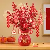 Alegria de Inauguração de Casa Arranjo para Casa Nova Decorações Sala de Estar Ornamento Balde da Fortuna Frutas de Dinheiro Suprimentos para Cerimônia de Mudança Conjunto Completo