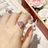 Camellia Moda de Lujo Alto Sentido Polvo Papalacha Diamante Colgante Chapado en Oro de 18K Elegante Pulsera de Flor conjunto