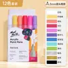 Rotulador acrílico Monmart de 24 colores, para zapatos pintados a mano, diseño publicitario, grafiti, acrílico