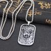Collar Punk Transfronterizo de Acero de Titanio para Hombre Cadena Larga para Suéter Accesorios Cruz de Acero Inoxidable Hip-Hop Colgante Personalizado