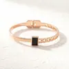Nueva oferta especial: Pulsera de cable de acero de titanio de moda popular europea y americana, de alta calidad, que conserva el color, versátil, para hombres y mujeres