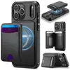 Comercio Exterior Adecuado para Iphone17 Funda Magnética para Teléfono Apple 16 Portatarjetas Funda de Cuero Samsung S25 Portatarjetas Funda Protectora