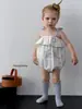 Jennybebe2026 Mono de Verano Delgado para Bebé Estilo Coreano Bordado Sin Mangas Mono de Tirantes Traje para Gatear