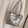 2026 Nuevo Estilo Simple y Moderno Bolso Cuadrado Pequeño de Mujer Estilo Coreano Nicho Casual con Lazo Bolso de Hombro de Alta Calidad