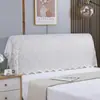Funda de encaje estilo francés para cabecero, funda a prueba de polvo para dormitorio, tela decorativa blanca con patrón floral estilo europeo, transfronterizo