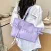 Bolsa Tote Simples Tendência de Grande Capacidade Transfronteiriça para Mulheres Verão 2026 Nova Moda Versátil Casual Bolsa de Ombro Tendência