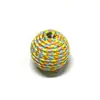 Venda Quente 23mm Colorido Perfurado Brinquedos para Gatos Resistentes ao Desgaste e Arranhões Chaveiro com Contas DIY Brincos Corrente de Bolsa Acessórios de Joias