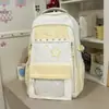 Estilo Coreano Dulce Estrella Dopamina Bolsa para Dolor Alto Aspecto Bloque de Color Estudiantes de Primaria Grados 3-5 Juego de Dos Piezas Mochila