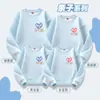 Roupas especiais para pais e filhos para uma família de três ou quatro filhos Suéter pequeno de amor para Primavera e Outono Estilo ocidental mãe-filho Moda feminina
