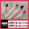 Unhas Postiças Curtas Personalizadas no Atacado, Adesivos de Unha Embalados, Unhas Usáveis, Arte de Unha Ilustrada, Unhas Postiças