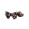 Pinza para el pelo de acetato con estampado de leopardo retro coreano, lazo, pinza lateral de corazón de alta gama, pinza de pico de pato, accesorios para el cabello al por mayor
