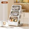 Caja de Almacenamiento para Cápsulas de Café de Salón de Té, Caja de Bolsitas de Té Multicapa a Prueba de Polvo para Escritorio, Estante de Almacenamiento, Caja Inclinada para Cartuchos de Tinta de Oficina