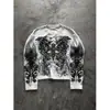 Y2K comercio exterior transfronterizo cuello redondo manga larga verano estampado grande camiseta top holgado moda callejera estilo high street ins