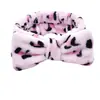 Diadema de Lazo de Color Sólido Europea y Americana Transfronteriza para Mujer, Diadema para Lavarse la Cara y Juego de Tres Piezas de Diadema y Muñequeras de Franela para Spa
