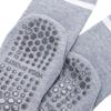 Calcetines largos de yoga para mujer, de algodón, deportivos, antideslizantes, de cinco dedos, para las cuatro estaciones, con tacón y dos barras, absorción del sudor