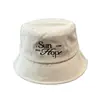 Chapéu de Sol Tendência Estilo Coreano com Bordado de Letras para Homens e Mulheres, Dobrável, Versátil, Chapéu Bucket Casual para Primavera e Verão, Chapéu de Sol para Uso Externo