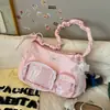 Bolsa Tote Feminina Nova Moda Estilo Japonês, Bolsa Pequena de Ombro Transversal Estilo Coreano, Bolsa de Mercadoria de Anime