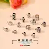 Hebilla de plata de Xizang colgante de collar hecho a mano diy aleación tendencia retro joyería cuerda de pulsera agujero para colgar cuentas de plata antiguas venta al por mayor