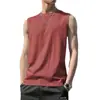 Camiseta sin mangas para hombre de color liso Camiseta sin mangas para hombre Chaleco de gimnasio para hombre Chaleco para hombre Chaleco de verano para deportes de vallas