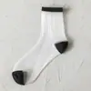 Calcetines de Malla de Seda de Vidrio Calcetines Transparentes Delgados Calcetines de Primavera y Verano Calcetines de Cristal para Mujer Calcetines de Barco Japoneses Fabricante Venta al por Mayor