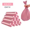 Bolsas de Basura Engrosadas con Asas, Tamaño Grande, Uso Doméstico, Material Nuevo, Perforadas, Bolsas de Basura Desechables, Artículos de Primera Necesidad, Venta al por Mayor desde el Fabricante