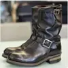 Nuevas botas cortas para hombre de estilo europeo y americano, hebilla de cinturón británica, para clima cruzado y comercio exterior, tallas 40-48, tallas grandes