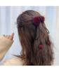 Ins Clip para el Cabello de Felpa, Clip de Agarre, Elegante y Elegante para Mujer, Pequeño, con Borla, Accesorios para el Cabello, Clip para el Cabello Fijo