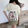 Mochila con Cordón de Dibujos Animados de Conejito Retro Original Bolsa de Lona de Gran Capacidad para Mujer Nueva 2025 Mochila de Viaje para Estudiante