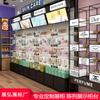 Vitrina multifuncional de pared laminado multicapa vitrina alta exhibición de productos exhibidor de cosméticos estante exhibidor para tienda de cuidado de la piel