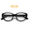 Nuevas Gafas Cat-Eye con Filtro de Luz Azul para Mujer, Monturas de Tr90 Aptas para Lentes Graduados, Aspecto Natural que Realza la Tez, Monturas Cat-Eye Naranjas para Ventas Transfronterizas