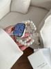 Alça Elástica de Pérola com Laço para Applewatch Apple Smart Watch iwatch9 Geração 87654