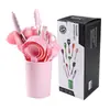 Novo Conjunto de Utensílios de Cozinha de Silicone de 25 Peças Espátula de Silicone Antiaderente Colher de Sopa Espátula de Cozinha Escumadeira Batedor de Ovos Porta-Colher