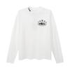 Camiseta de Manga Larga Alcatraz Tejido Waffle Cortiez 5º Aniversario Conmemorativa Casual Versátil Estilo Retro Americano Estilo Pareja Moderno