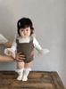 Macacão de Tricô Estilo Coreano para Bebê Menina Primavera e Outono Macacão Peça Única Tendência para Sair