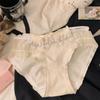 Braguitas de Algodón Estilo Japonés Caladas Estilo Deseo Puro para Mujer Algodón en la Entrepierna Otoño e Invierno 2024 Nuevas Braguitas Sexy de Encaje