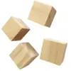 Em estoque do fabricante: Blocos quadrados de madeira de pinho, blocos de construção de brinquedo para crianças, modelo DIY, blocos de material didático de matemática