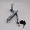 AB401-1L fecho plano cromado areia, fecho plano tipo parafuso, fecho de porta de armário elétrico, fecho de porta de armário