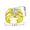 Kalemei Duoduo Anillo Dominante en Vivo Anillo Anillo de Diamantes Anillo de Boda Anillo Abierto para Pareja Regalo del Día de San Valentín Chino