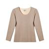 Ropa Interior Térmica para Mujer Ropa Interior Sin Costuras Ropa de Otoño para Mujer con Forro Polar Base Gruesa Ropa de Otoño e Invierno Lana Simple Ropa de Otoño para Mujer