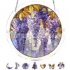 Produto novo transfronteiriço Azure Bloom Sun Catcher Sussurrante quebra-cabeça de acrílico para pendurar na janela decoração de casa quebra-cabeça de 83 peças