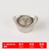 Coleção Antiga Atacado Cobre Branco Imitação Pedras Preciosas Lingote Ornamentos Metal Velho Prata Lingote Ornamentos Artesanato