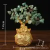 Árvore da Fortuna Citrino Atacado Decoração de Casa Bolsa de Dinheiro de 6 Furos Árvore do Dinheiro Artesanato para Negócios Presente Ornamento