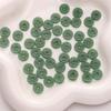 10 Perlas de Cobre Imitación Jade Vidrio Agujero Mediano Accesorios para Pulsera Pulsera Collar Hecho a Mano con Cuentas Adorno