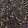 Cuentas Planas de Letras Mayúsculas Únicas en Inglés Color Negro de Fondo Acrílico 26 Letras Mayúsculas Únicas Accesorios para Hacer Joyería DIY Cadena de Teléfono Móvil