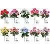 Original Cifrado Transfronterizo Spot Estación Independiente Amazon Flor de Begonia Simulada Popular de Venta Caliente Geranio Flor Falsa