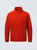 Jaqueta de negócios nova de outono, cor sólida, gola alta, uniforme para trabalho em equipe masculino, com logo impresso e bordado