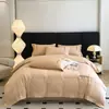 Juego de ropa de cama de cuatro piezas Jieliya 100% algodón, intrincadamente bordado, con funda de edredón de bordes anchos, ropa de cama de algodón puro y amigable con la piel para un sueño confortable, disponible para compra al por mayor